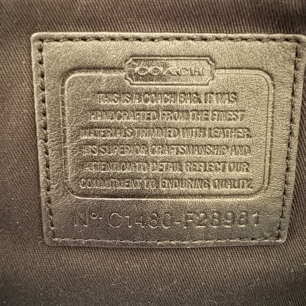 Coach black and gray shoulder bag.  Like new. - Picture 7 of 7